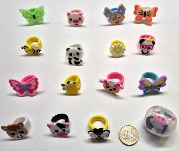 Blumen und Tier Ringe